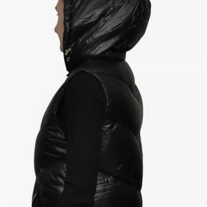 Michael Kors Black Hooded Vest